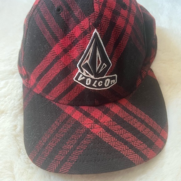 Volcom New Era Child Youth Stretch Fit Kids Flannel Baseball Hat - Picture 2 of 5